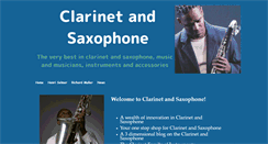 Desktop Screenshot of clarinetandsaxophone.com