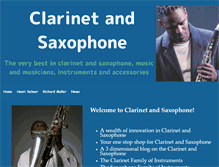 Tablet Screenshot of clarinetandsaxophone.com